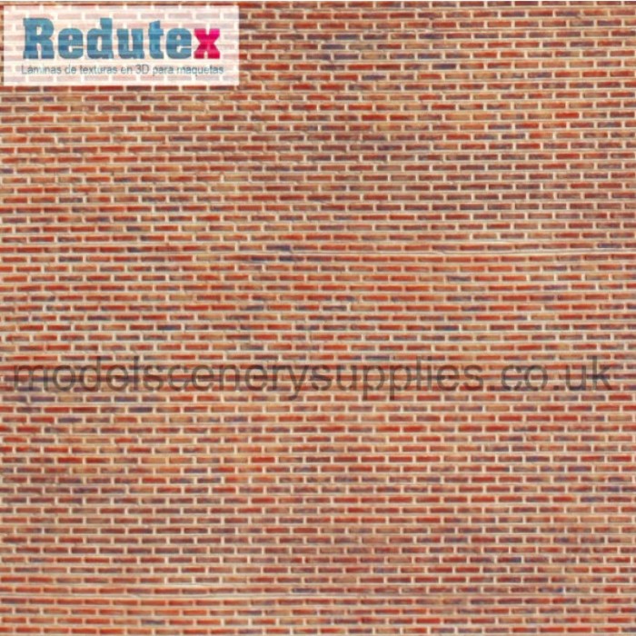 Brick Textured 3D Sheet OO Gauge Old Brick Plain Bond Scale 1:76 Brick Textured 3D Sheet OO Gauge Old Brick Plain Bond Scale 1:76