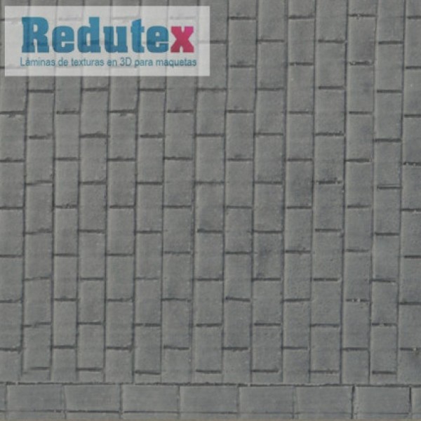 Pavement Textured 3D Sheet OO Gauge Platform Surface