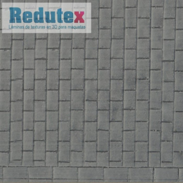 Pavement Textured 3D Sheet OO Gauge Platform Surface