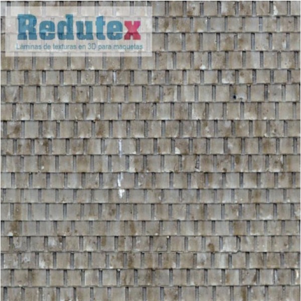 Slate Textured 3D Sheet OO Gauge Grey Square Slate 1:76