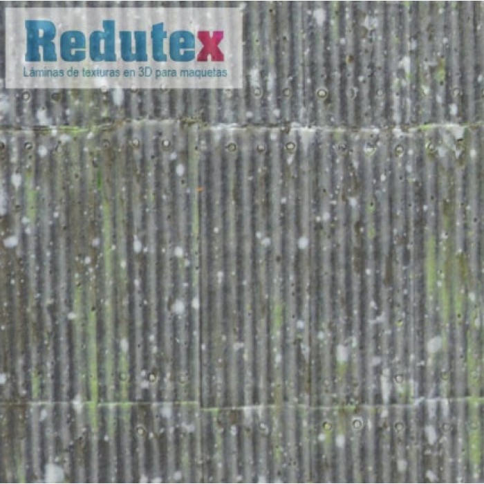 Asbestos or Tin Roof Textured 3D Sheet OO Gauge Asbestos or Tin Roof Textured 3D Sheet OO Gauge