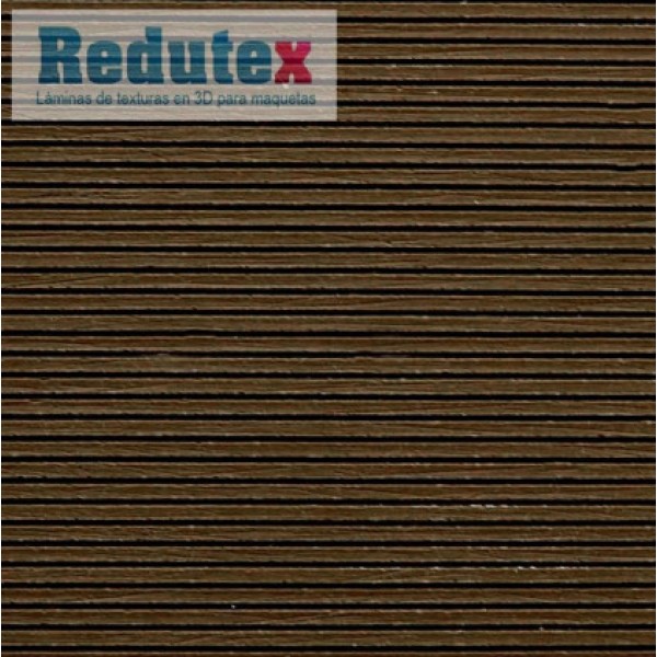 Wooden Slat Shiplap Surface Textured 3D Sheet OO Redutex 087LM112