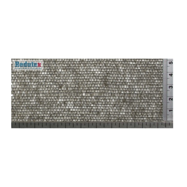 Slate Textured 3D Sheet OO Gauge Grey Square Slate 1:87