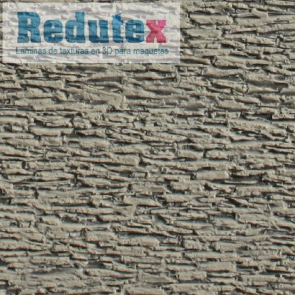 Dry Stone or Slate Wall Surface Textured 3D Sheet OO Gauge