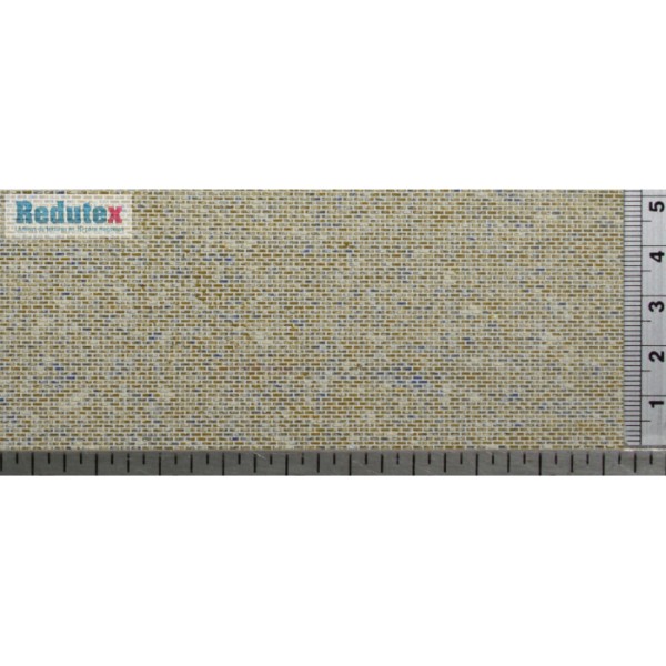 Brick Textured 3D Sheet N Gauge Plain Bond Beige Brick
