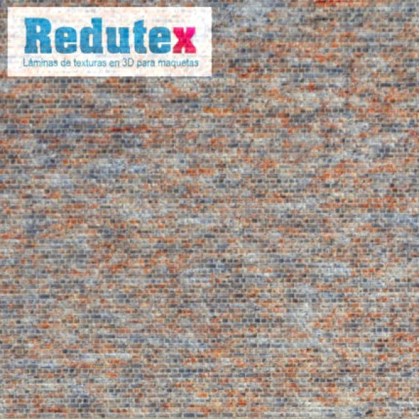 Brick Textured 3D Sheet N Gauge Weathered Engineering Brick