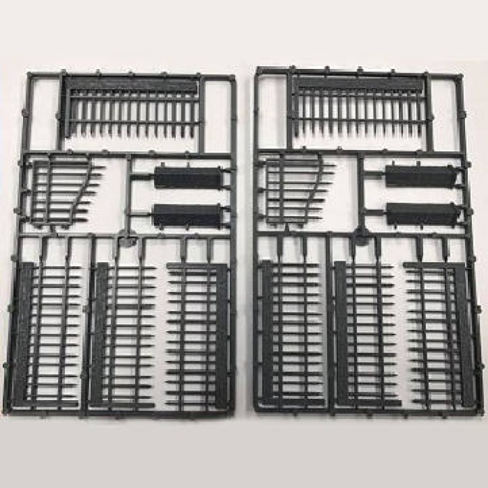 Railing Fence with Gates and Posts 28mm Railing Fence with Gates and Posts 28mm
