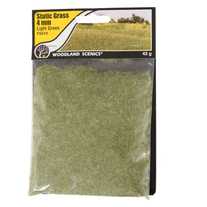 Static grass Light Green 4mm Woodland Scenics FS619 Static grass Light Green 4mm Woodland Scenics FS619
