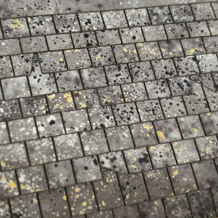 Weathered Laser Cut Roof Slate Strips OO LX410 Weathered Laser Cut Roof Slate Strips OO LX410