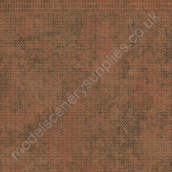 English Bond Old Red Brown Brick Building Paper OO TX108 English Bond Old Red Brown Brick Building Paper OO TX108