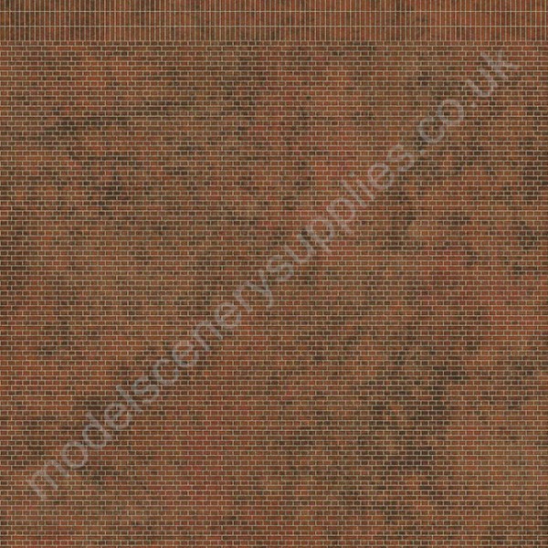 English Bond Dirty Red Brick Building Paper OO TX263