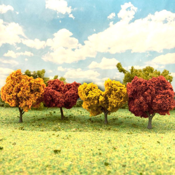 Deciduous Trees Autumn Colours Woodland Scenics Small Pack 50 - 70mm