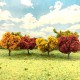 Deciduous Trees Autumn Colours Woodland Scenics Small Pack 50 - 70mm