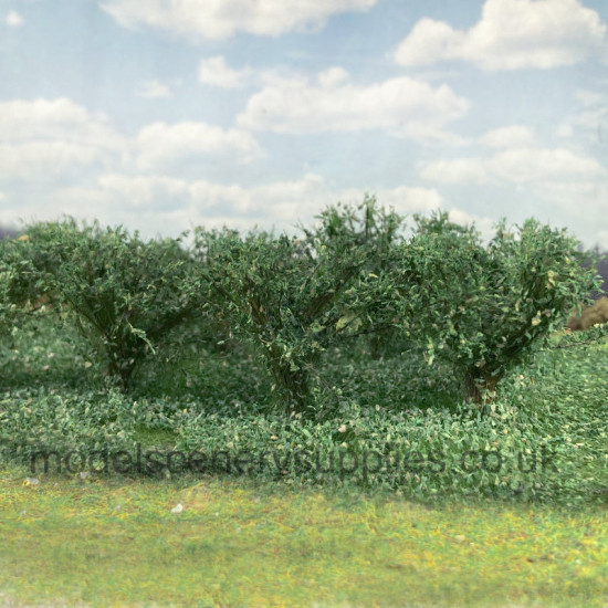 Model Bushes Summer Green 30mm Tall Silhouette 25222