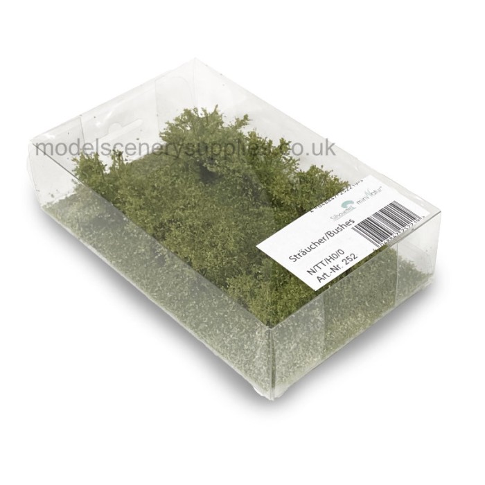 Bushes White Flowering 30mm Tall Silhouette 252-25 Bushes White Flowering 30mm Tall Silhouette 252-25