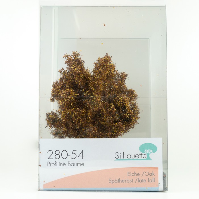 Oak Tree Late Autumn 150mm tall Silhouette 280-54 Oak Tree Late Autumn 150mm tall Silhouette 280-54