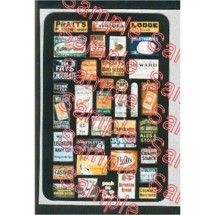 Enamel Advert Signs 3,  N Gauge Tiny Signs   Enamel Advert Signs 3,  N Gauge Tiny Signs