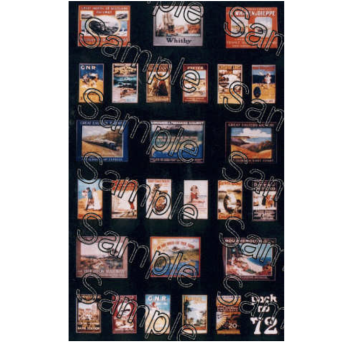 Travel Posters Pre Grouping , OO Tiny Signs Travel Posters Pre Grouping , OO Tiny Signs