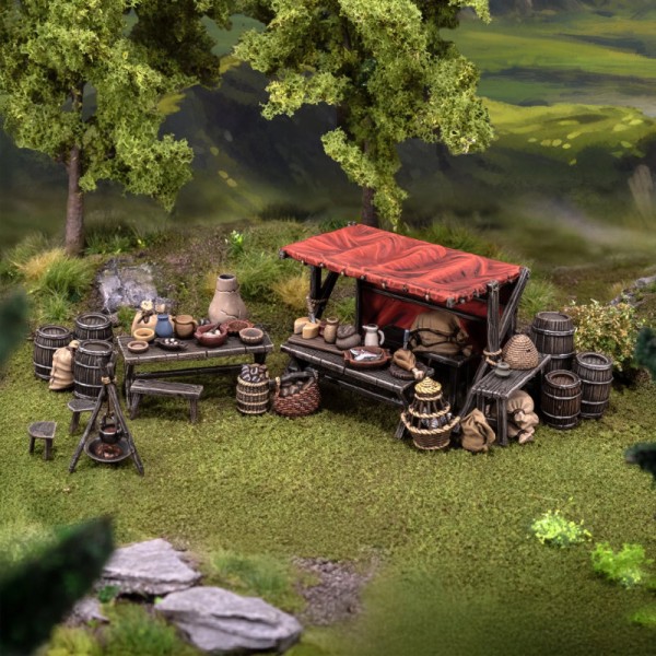 Market Stall 28mm Victrix VXE008