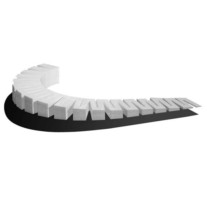 Track incline/decline Starter 4% 25mm high (4sections)