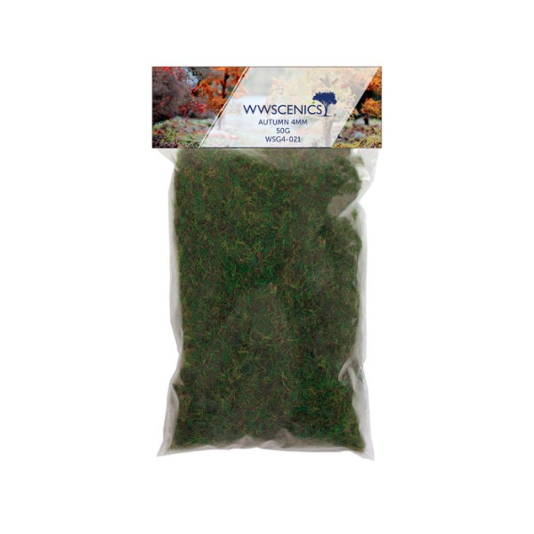 Static grass Autumn green 4mm WSG4-021