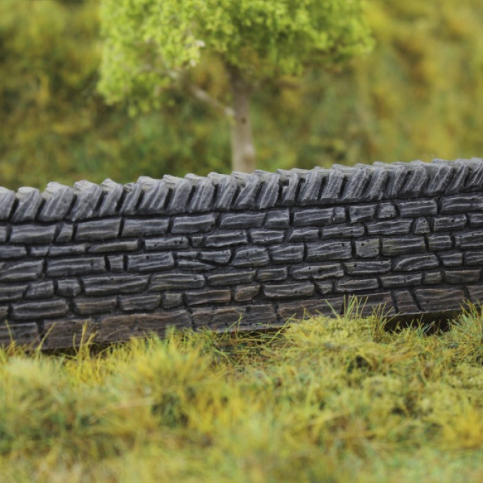 Stone Walling Ready Painted OO 28mm WWScenics Stone Walling Ready Painted OO 28mm WWScenics
