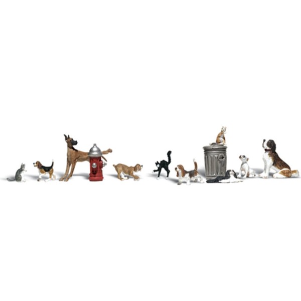 Dogs and Cats OO Woodland Scenics A1841