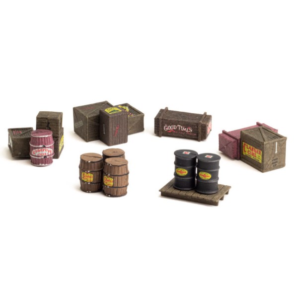 Assorted Crates and Loads O gauge scale 1:43 A2739