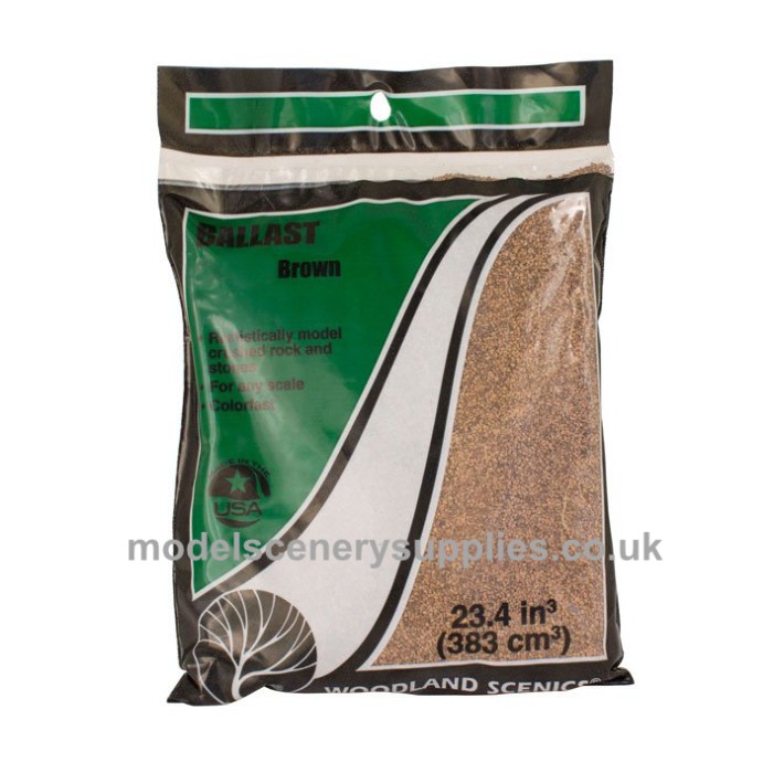Ballast Brown Coarse Woodland Scenics 