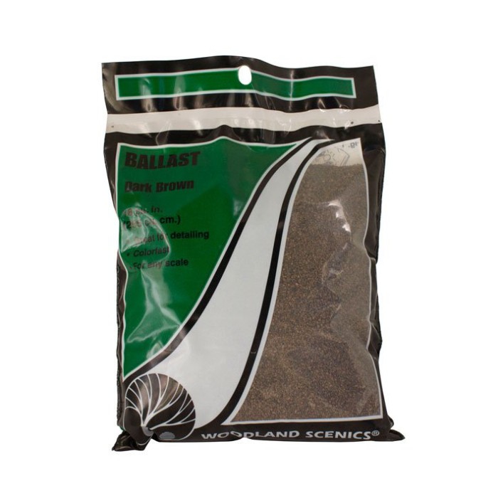 Ballast Dark Brown MEDIUM Woodland Scenics B78