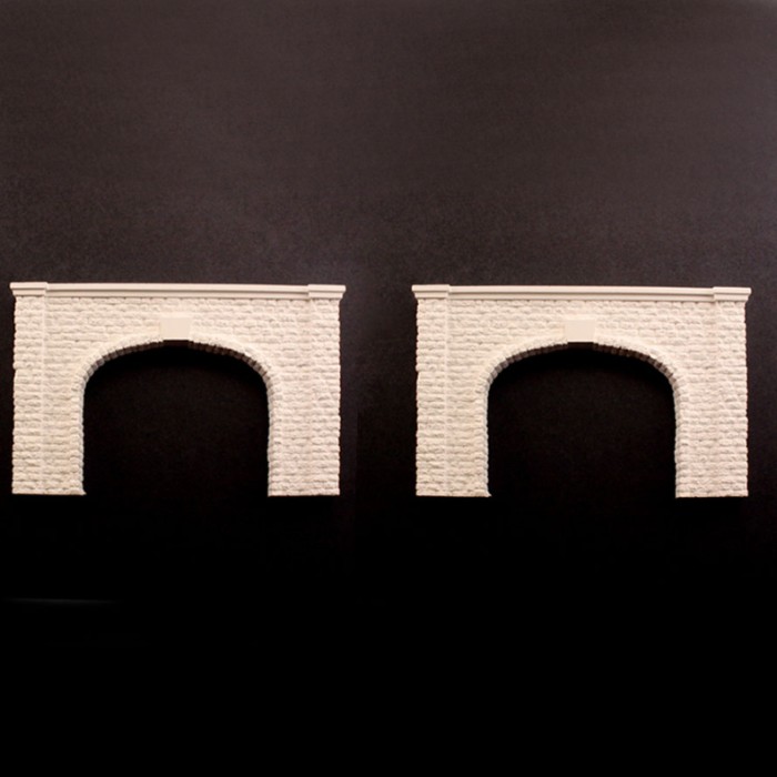 Cut Stone Double Tunnel Portals N gauge Cut Stone Double Tunnel Portals N gauge