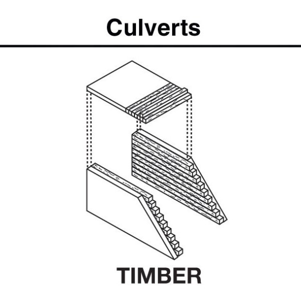 Timber Culverts N gauge   C1165
