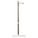 Street Lights Wooden Pole  N gauge