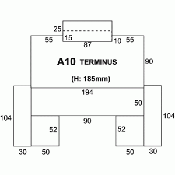 Railway Terminus or Through Station OO  Superquick A10