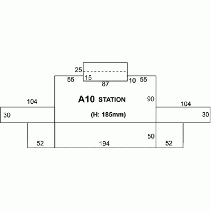 Railway Terminus or Through Station OO  Superquick A10