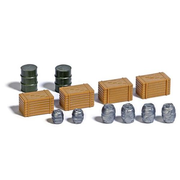 wooden crates and barrels OO