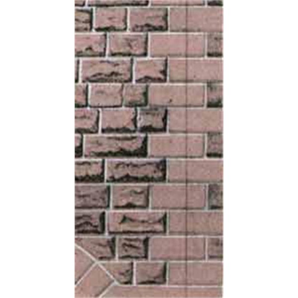 Red sandstone ashlar walling building paper  OO