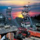 Mine Buildings with Wheel Gear OO