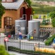 2 Diesel Oil Storage Tanks OO Faller 131338