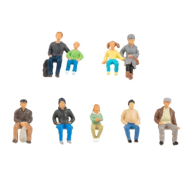 Seated People with Children  OO