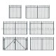 Iron Railing Fence with Gates OO Faller 180004