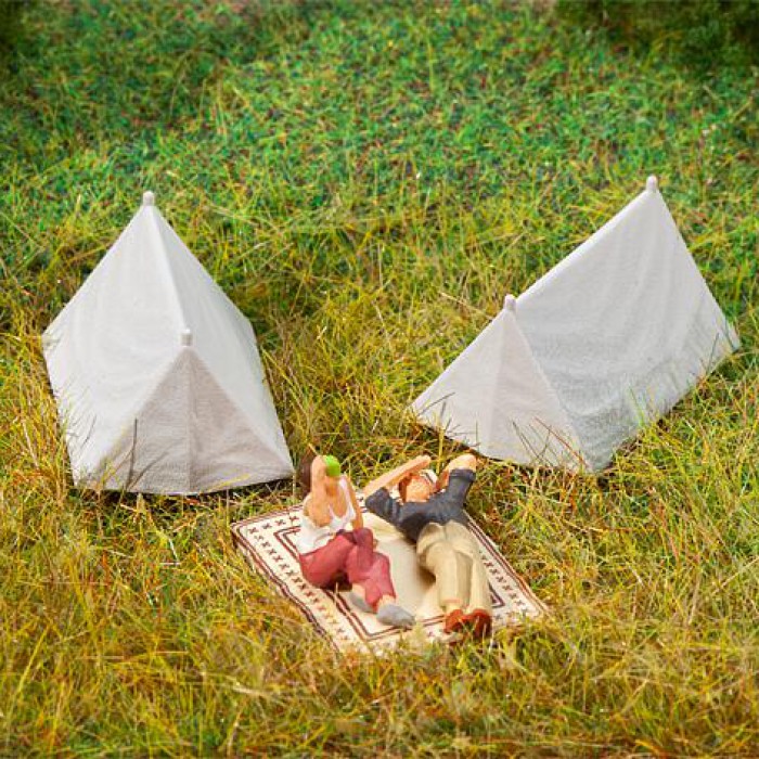 Campsite tents OO Faller 180987 Campsite tents OO Faller 180987