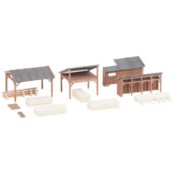 Timber storage sheds or farm buildings N
