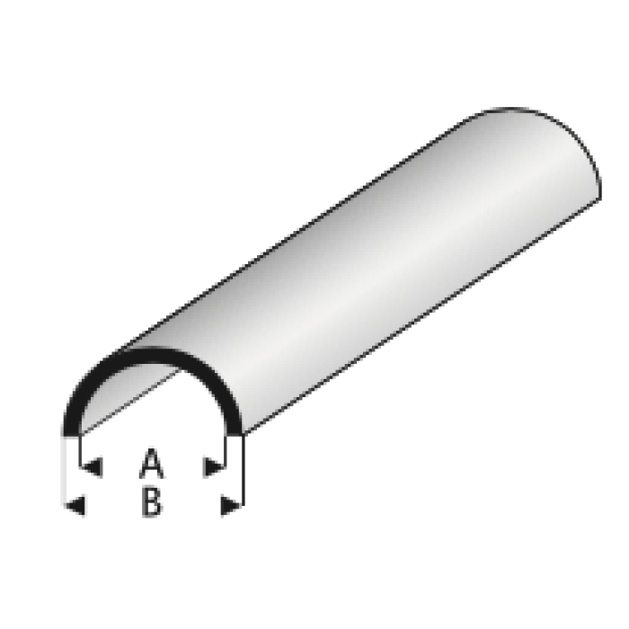 Plastic Profile Half Round Hollow Gutter Plastic Profile Half Round Hollow Gutter