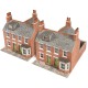 Terraced Houses in red Brick Metcalfe PN103 N gauge 