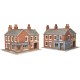 N gauge Corner Shop and Pub in red Brick Metcalfe PN116 N gauge Corner Shop and Pub in red Brick Metcalfe PN116