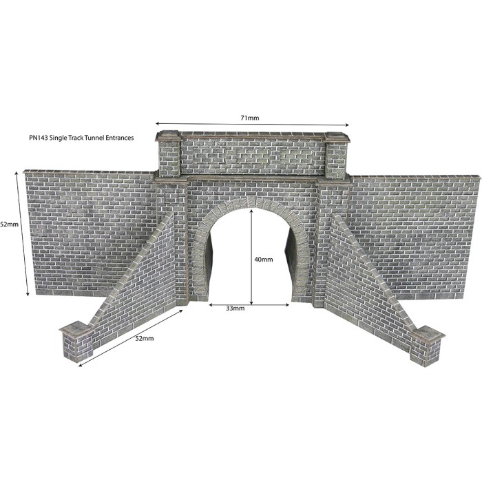 N gauge Tunnel Entrance Single Track Metcalfe PN143