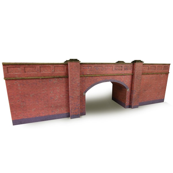 N gauge Railway Bridge in Red Brick Metcalfe PN146