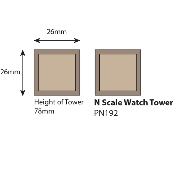 CASTLE WATCH TOWERS N gauge Metcalfe PN192