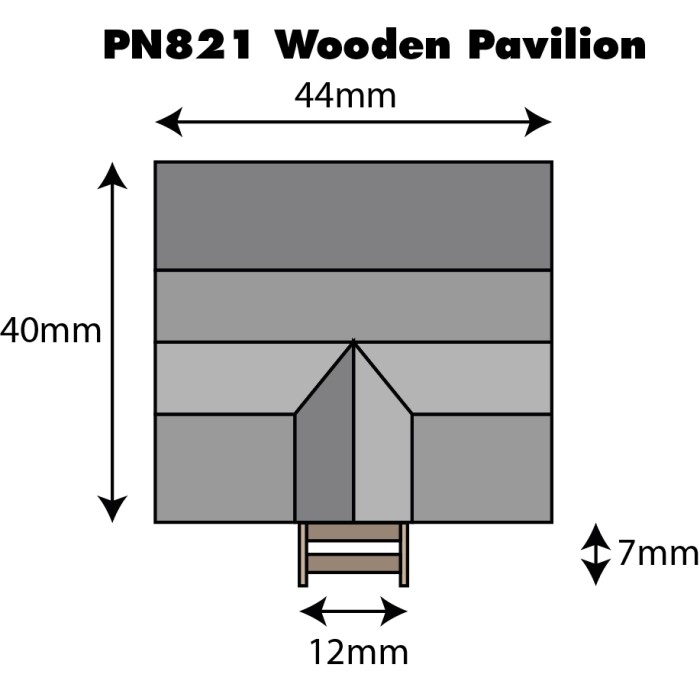  Wooden Pavilion Metcalfe PN821 N Gauge
